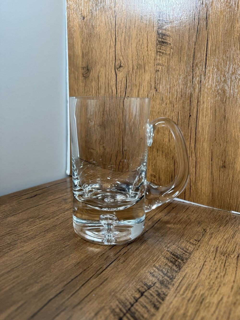 Vintgage Glass Stein Beer Glass IND COOPE Original Clear Crystal Glass Tanker